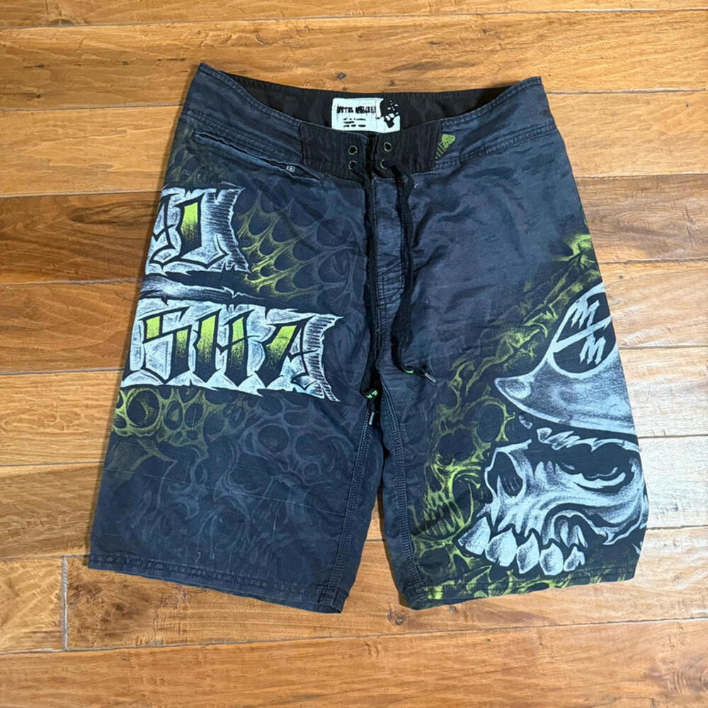 Baggy Y2K metal Mulisha Board shorts